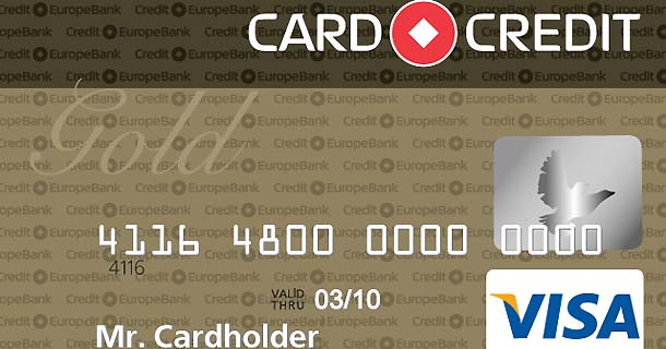 Кредитная, дебетовая карта Visa Classic «Ашан»  Кредит Европа Банк